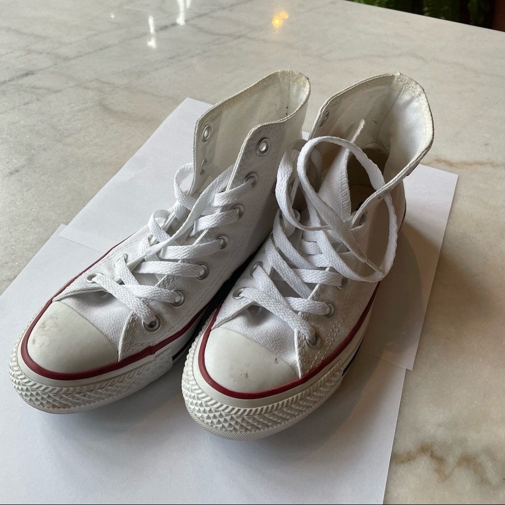 White Converse Chuck Taylor All Star High-Tops